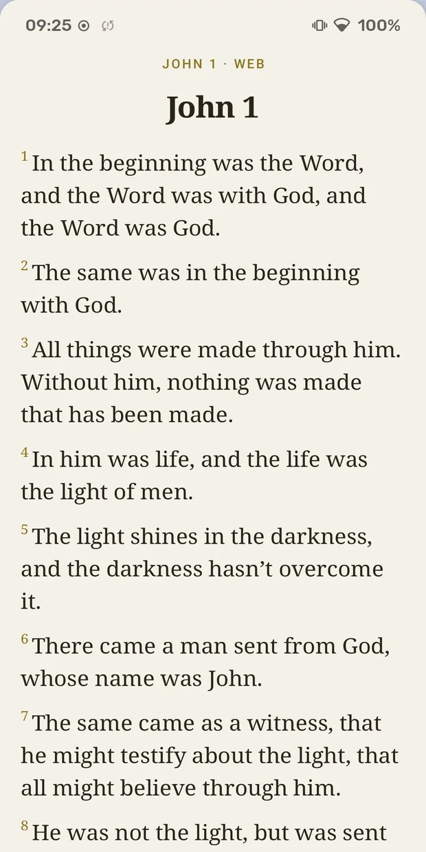 A chapter open in the Android reader